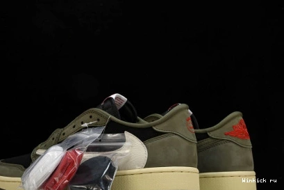 Air Travis 1 Low x OLIVE BLACK OG Scott Jordan 0707